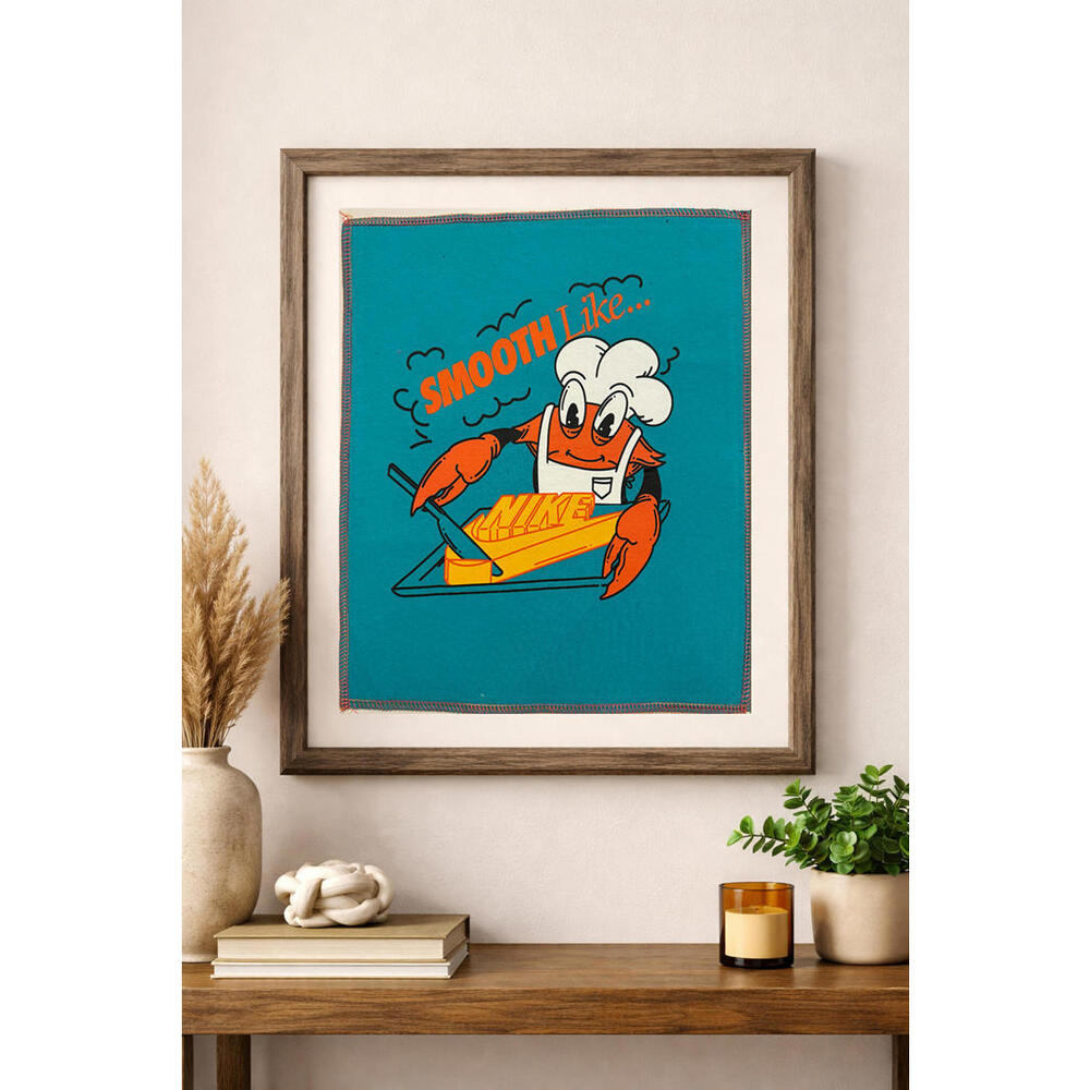two face threads nike crab funny smalls patch add-on custom upcycled 11x13